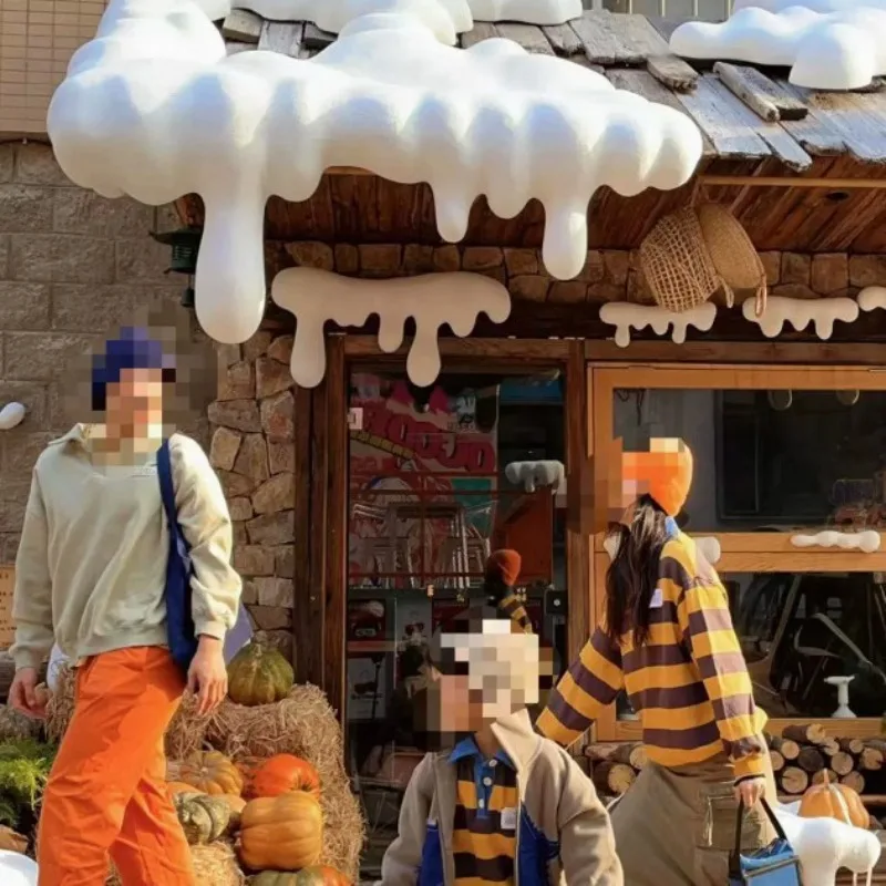 Foam ice strip snow pile door decoration coffee shop homestay scenic spot simulation snow scene layout
Foam ice strip snow pile door decoration coffee shop homestay scenic spot simulation snow scene layout