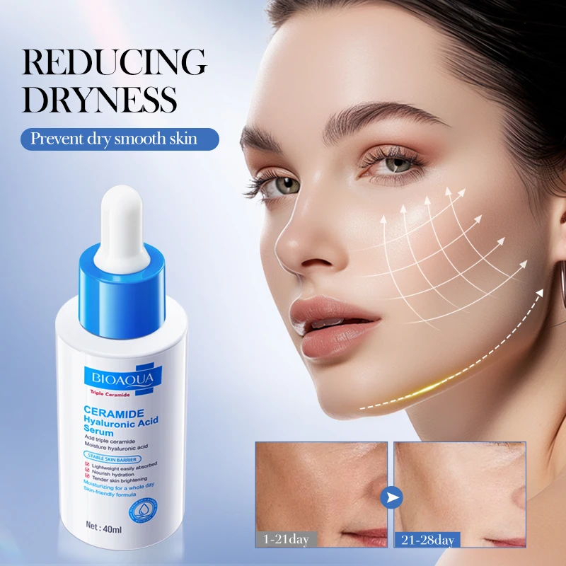 BIOAOUA Ceramide & Hyaluronic Acid Hydrating Serum Intense Moisture Repair For Dry & Sensitive Skin Anti-Aging Barrier Booster
BIOAOUA Ceramide & Hyaluronic Acid Hydrating Serum Intense Moisture Repair For Dry & Sensitive Skin Anti-Aging Barrier Booster