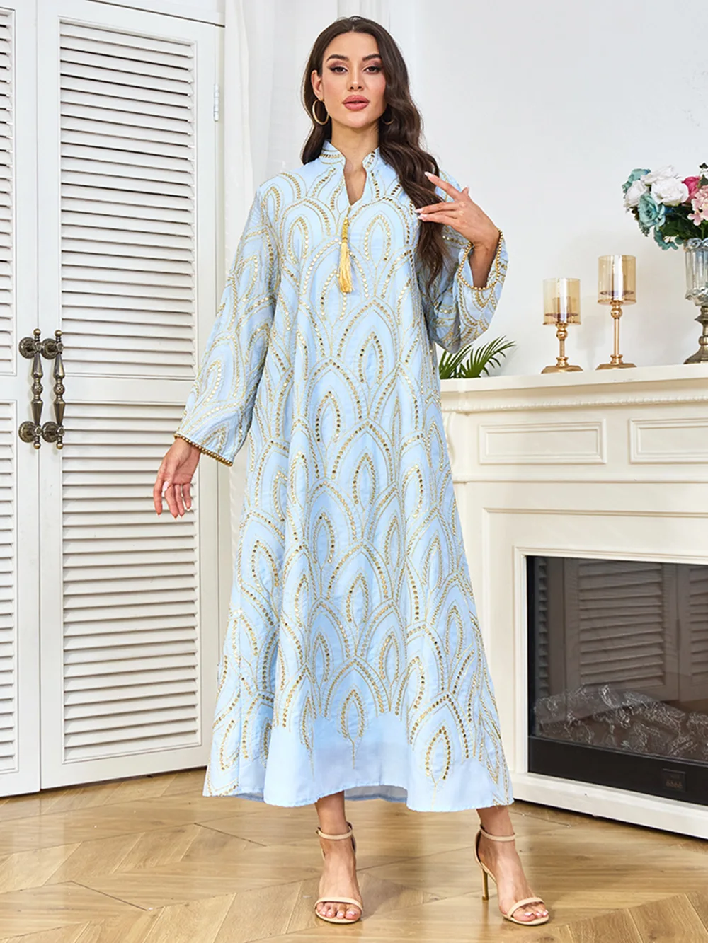 Eid Abaya Women Dress Muslim Jalabiya Sequins Vestidos Largos Party Caftan Ramadan Long Dresses Dubai Kaftan Arab Robe 2025
Eid Abaya Women Dress Muslim Jalabiya Sequins Vestidos Largos Party Caftan Ramadan Long Dresses Dubai Kaftan Arab Robe 2025