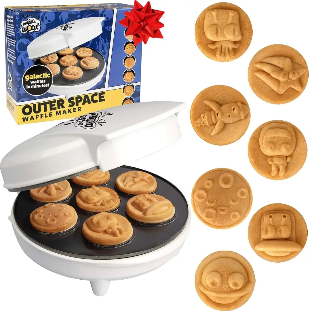 Out of This World Kid's Waffle Maker - Make 7 Space Pancakes Feat. Astronauts, Moons, Stars & More in Minutes- Electric
Out of This World Kid's Waffle Maker - Make 7 Space Pancakes Feat. Astronauts, Moons, Stars & More in Minutes- Electric