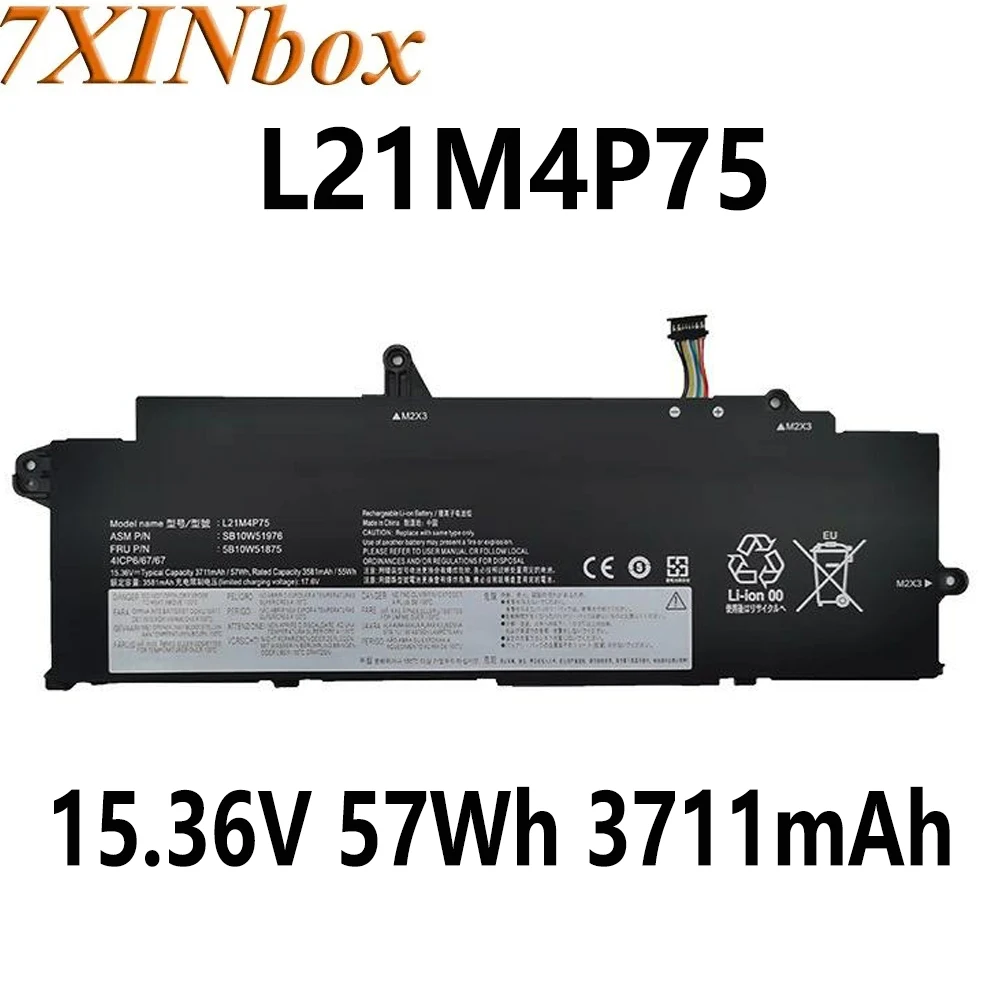 7XINbox L21M4P75 L21L4P73 15.36V 57Wh 3711mAh Laptop Battery For Lenovo ThinkPad T14S GEN 3 21BR 21BS 21CQ 21CR GEN 4 21F6 21F7
7XINbox L21M4P75 L21L4P73 15.36V 57Wh 3711mAh Laptop Battery For Lenovo ThinkPad T14S GEN 3 21BR 21BS 21CQ 21CR GEN 4 21F6 21F7