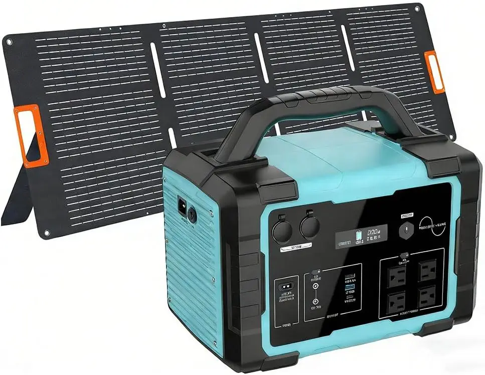 Solar Generator 1800W (3600W Surge) with 200W Solar Panel, 1024Wh LiFePO4 Portable Power Station Kit, 1.5H AC Fast Charge, Clean
Solar Generator 1800W (3600W Surge) with 200W Solar Panel, 1024Wh LiFePO4 Portable Power Station Kit, 1.5H AC Fast Charge, Clean