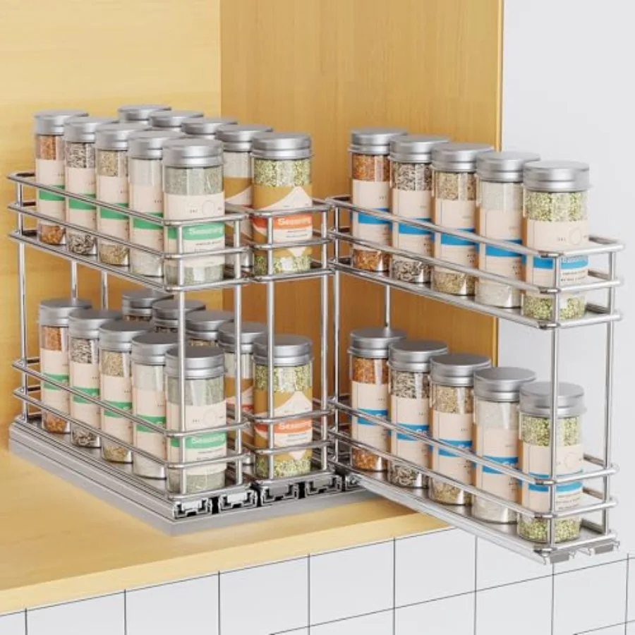 Pull Out Spice Rack Organizer for Cabinet, Slide Out Spice Racks, Easy to Install Spice Cabinet Organizers, 7.4" Wx10.43 Dx8.26
Pull Out Spice Rack Organizer for Cabinet, Slide Out Spice Racks, Easy to Install Spice Cabinet Organizers, 7.4" Wx10.43 Dx8.26