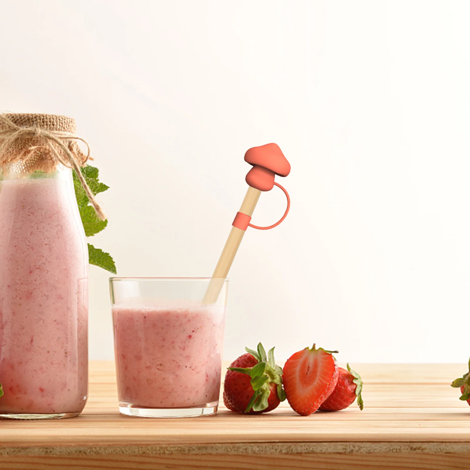 4Sets Reusable Strawberry Covers Mushroom Shape Silicone Straw Caps Straw Tip Protectors for Tumblers Drinking Accessories
4Sets Reusable Strawberry Covers Mushroom Shape Silicone Straw Caps Straw Tip Protectors for Tumblers Drinking Accessories