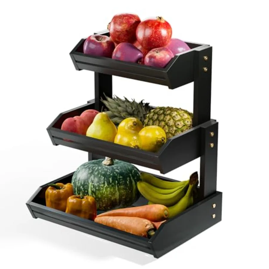Fruit Basket for Counter Wooden Fruit Bowl for Kitchen Counter Organizer, Produce Storage Wooden Basket, Snack Organizer for Co
Fruit Basket for Counter Wooden Fruit Bowl for Kitchen Counter Organizer, Produce Storage Wooden Basket, Snack Organizer for Co