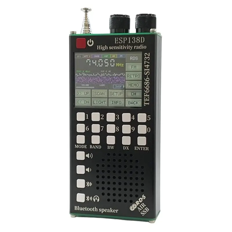 【NEW 2026】TEF6686 FM Receiver H-RADIO SI4732 Full Band FM AM SSB AIR Band Receiver + TEF6686 FM Receiver 2 In 1 Radio With Bluet
【NEW 2026】TEF6686 FM Receiver H-RADIO SI4732 Full Band FM AM SSB AIR Band Receiver + TEF6686 FM Receiver 2 In 1 Radio With Bluet