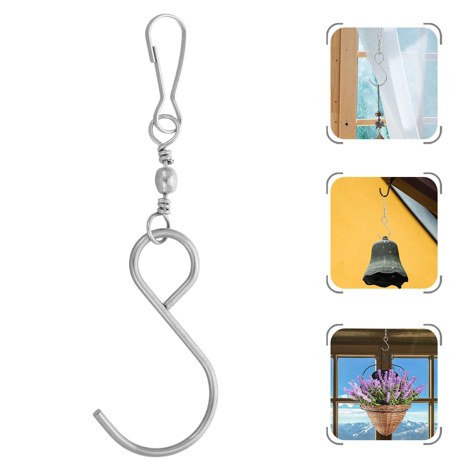 10 Pcs Hook Clip Wind Chimes for outside Spinner Hooks Replacement Parts Rotation Utility Swivel Clips Hanging
10 Pcs Hook Clip Wind Chimes for outside Spinner Hooks Replacement Parts Rotation Utility Swivel Clips Hanging