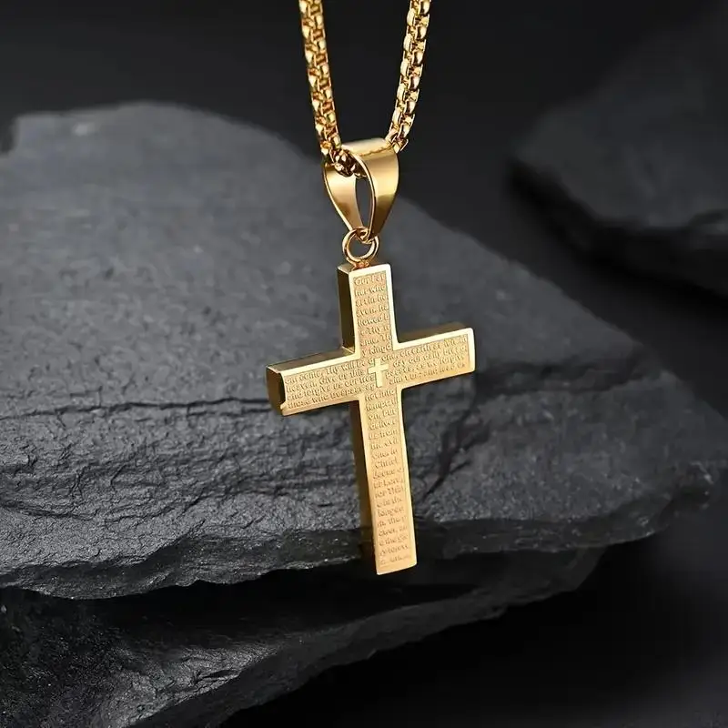 Hot Selling Pendant Necklace For Men Women Stainless Steel Cross Charm 2mm Box Chain Necklace Black Silver Gold Color Jewelry
Hot Selling Pendant Necklace For Men Women Stainless Steel Cross Charm 2mm Box Chain Necklace Black Silver Gold Color Jewelry