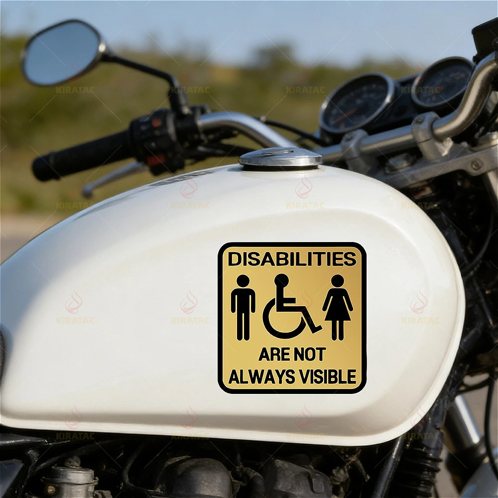 Disability Isn't Always Visible Sticker, Waterproof PVC Decal for Window, Luggage, Motorcycle, Fuel Tank, Fairing & Tail Box
Disability Isn't Always Visible Sticker, Waterproof PVC Decal for Window, Luggage, Motorcycle, Fuel Tank, Fairing & Tail Box