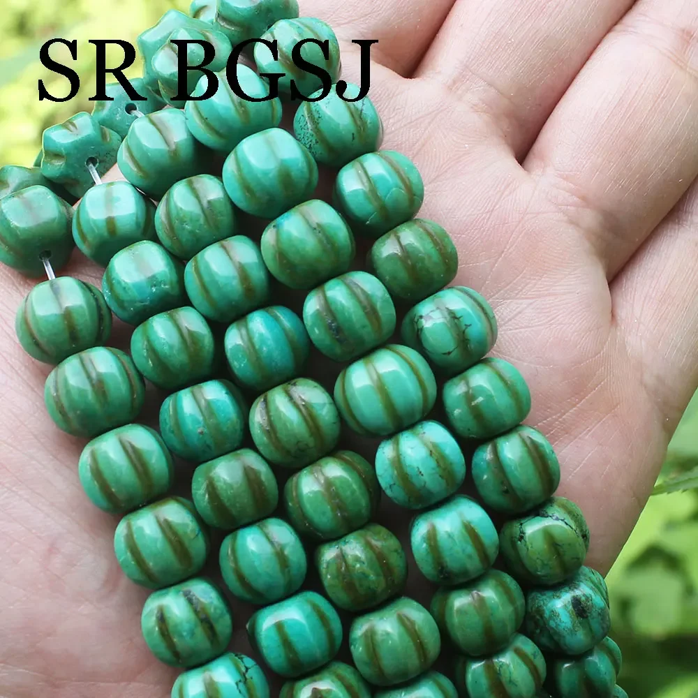 Vintage Natural Stone Pumpkin Shape Round Green Real Turquoises Loose Spacer Beads for Jewelry Making DIY Bracelet
Vintage Natural Stone Pumpkin Shape Round Green Real Turquoises Loose Spacer Beads for Jewelry Making DIY Bracelet