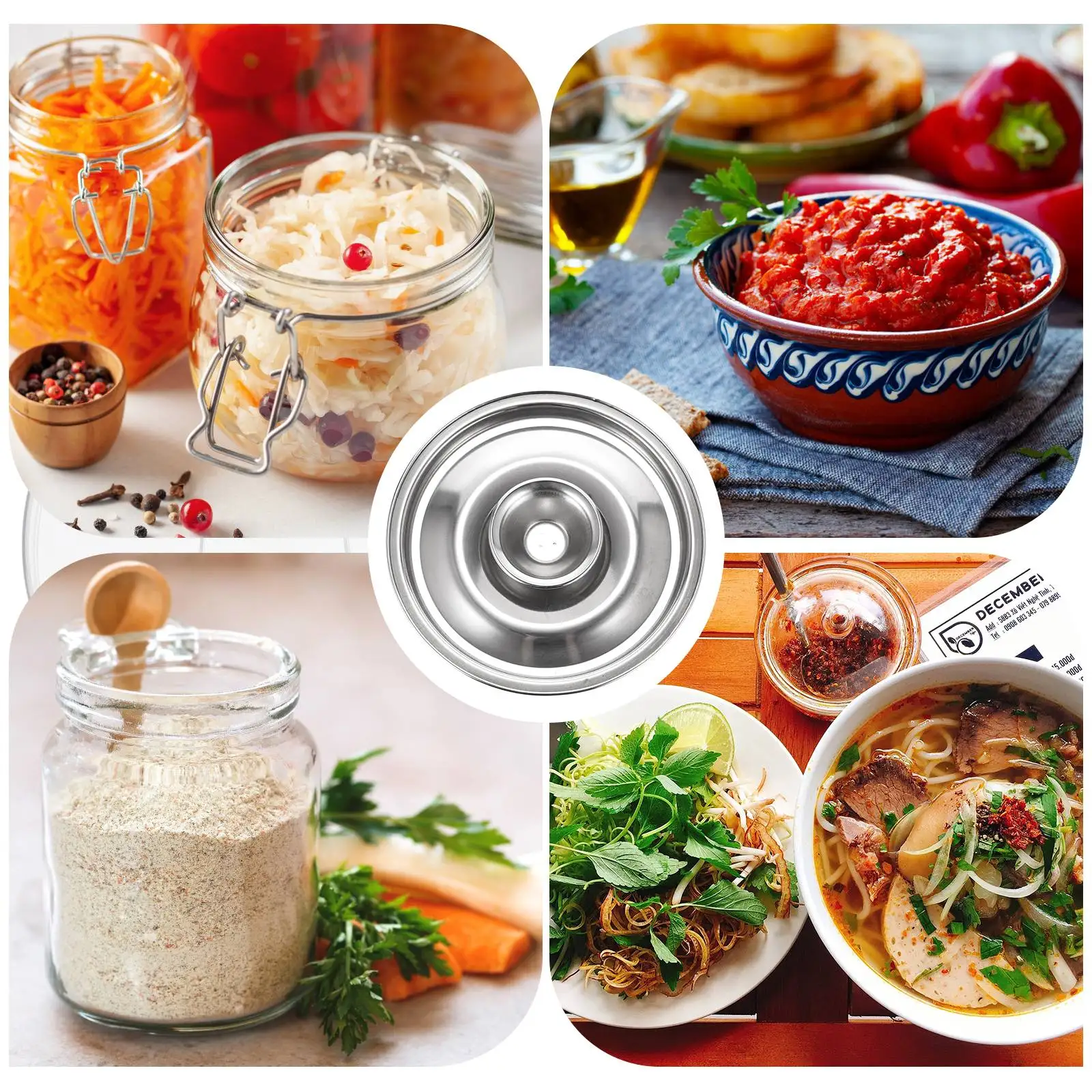 Stainless Steel Cylinder Lid 10cm Explosion Proof Moisture Resistant Easy Clean Kitchen Gadget Pot Pot Lid Cover
Stainless Steel Cylinder Lid 10cm Explosion Proof Moisture Resistant Easy Clean Kitchen Gadget Pot Pot Lid Cover