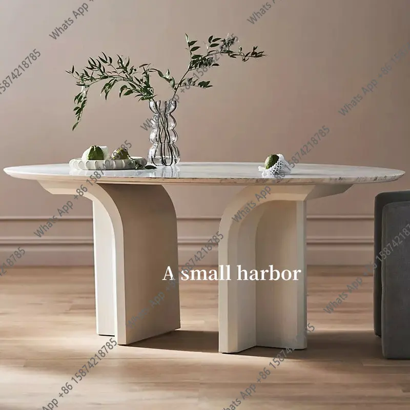 French retro marble dining table household oval high sense medieval creative light luxury workbench
French retro marble dining table household oval high sense medieval creative light luxury workbench