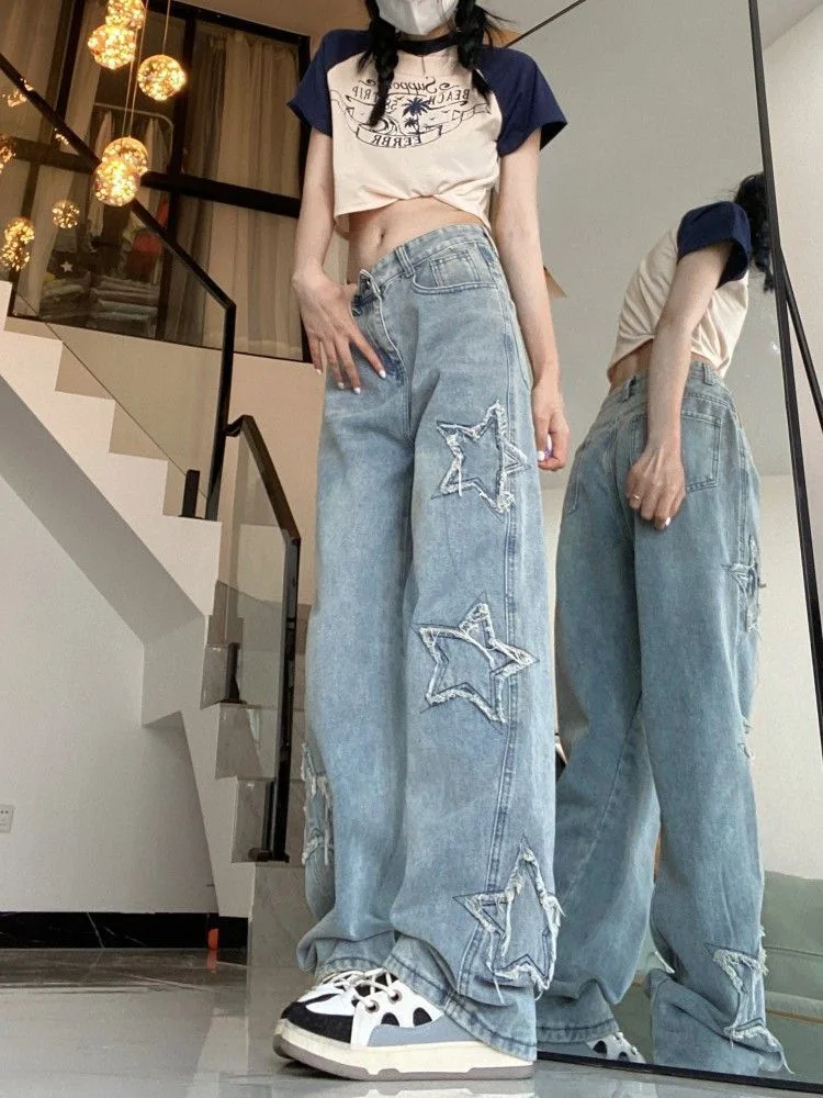 2024 New Women High Waist Jeans Korean Fashion Spring Autumn Female Vintage Denim Pants Loose Ladies Wide Leg Straight Trousers
2024 New Women High Waist Jeans Korean Fashion Spring Autumn Female Vintage Denim Pants Loose Ladies Wide Leg Straight Trousers