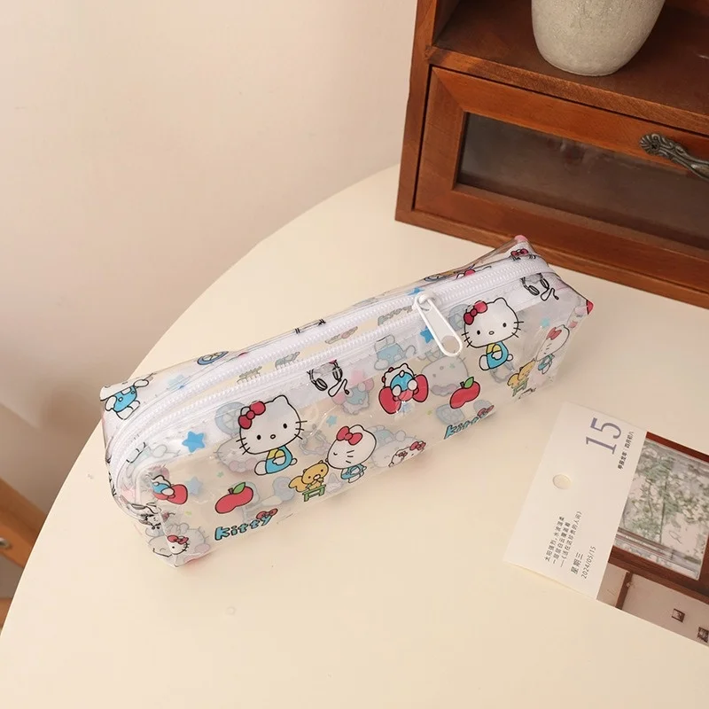 Kawaii Hello Kitty Pencil Case Large Capacity Cute Cartoon Print Student Girl Stationery Storage Bag Women Accessories Wholesale 
Kawaii Hello Kitty Pencil Case Large Capacity Cute Cartoon Print Student Girl Stationery Storage Bag Women Accessories Wholesale