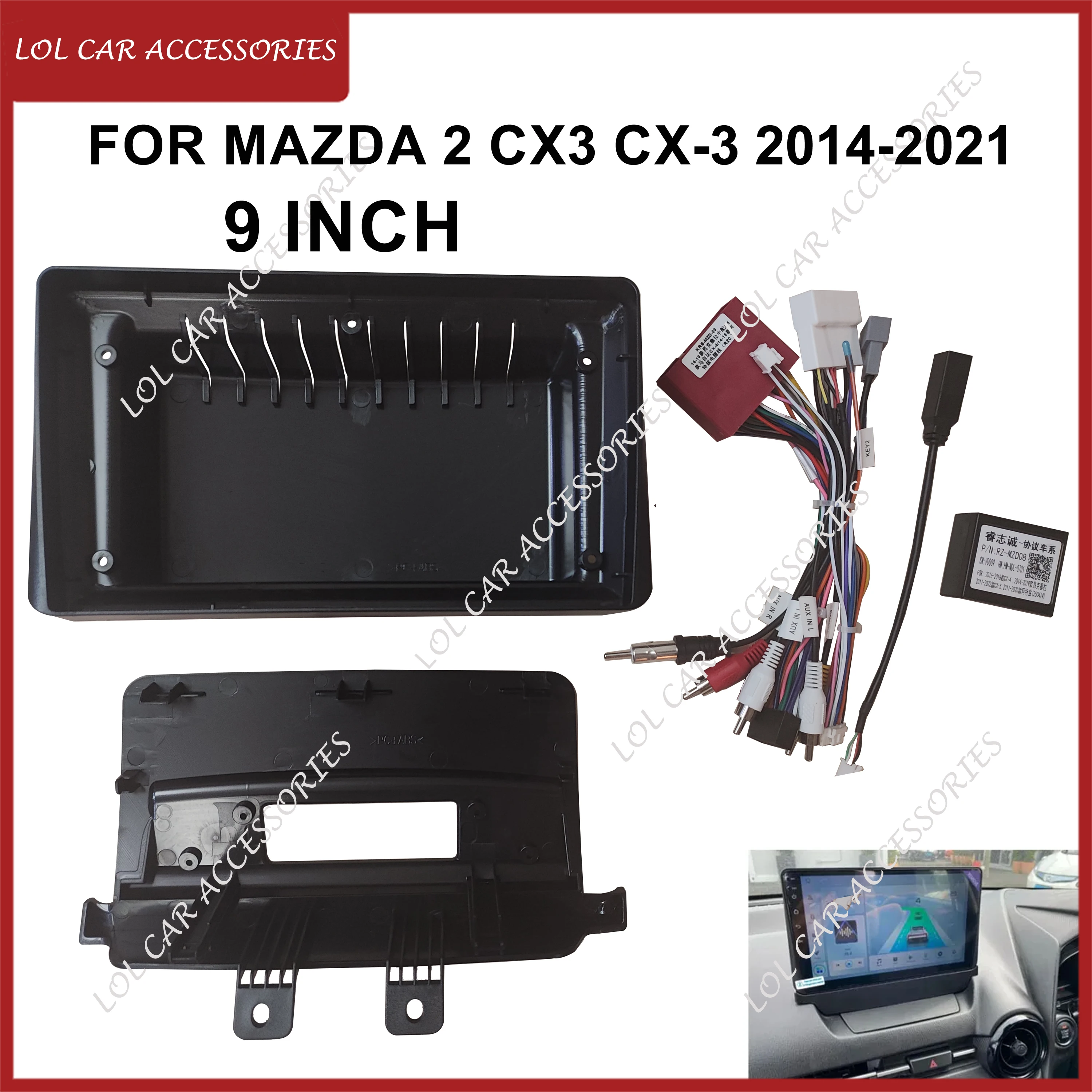 9 Inch For Mazda 2 CX3 CX-3 2014-2021 Car Radio Android Stereo GPS MP5 Player 2 Din Head Unit Fascia Casing Frame Dash Cover
9 Inch For Mazda 2 CX3 CX-3 2014-2021 Car Radio Android Stereo GPS MP5 Player 2 Din Head Unit Fascia Casing Frame Dash Cover