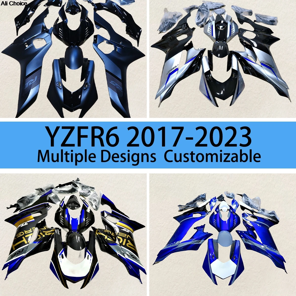 Motorcycle Fairing Kit for YAMAHA YZF R6 2017 2018 2019 2020 2021 2022 2023 ABS Plastic Fairings YZFR6 17-23
Motorcycle Fairing Kit for YAMAHA YZF R6 2017 2018 2019 2020 2021 2022 2023 ABS Plastic Fairings YZFR6 17-23