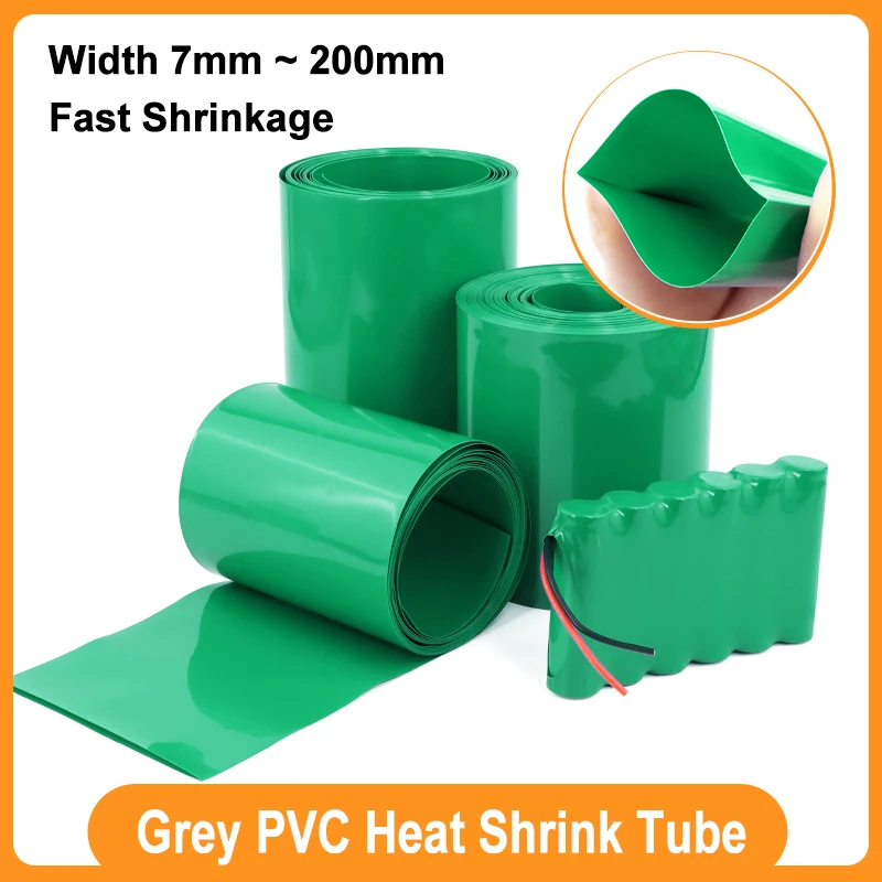 1m ~ 20m PVC Heat Shrink Tube Green 7mm ~ 200mm for 18650 Lithium Battery Pack Insulated Film Wrap Case Protector Cable Sleeve
1m ~ 20m PVC Heat Shrink Tube Green 7mm ~ 200mm for 18650 Lithium Battery Pack Insulated Film Wrap Case Protector Cable Sleeve