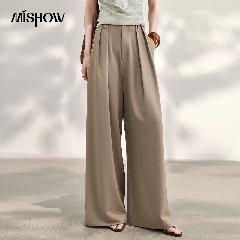 MISHOW High Waist Straight Leg Pants 2026 Women's Summer Pleated Pockets Minimalist Loose Commuting Pants For Women MXF26K1316
MISHOW High Waist Straight Leg Pants 2026 Women's Summer Pleated Pockets Minimalist Loose Commuting Pants For Women MXF26K1316