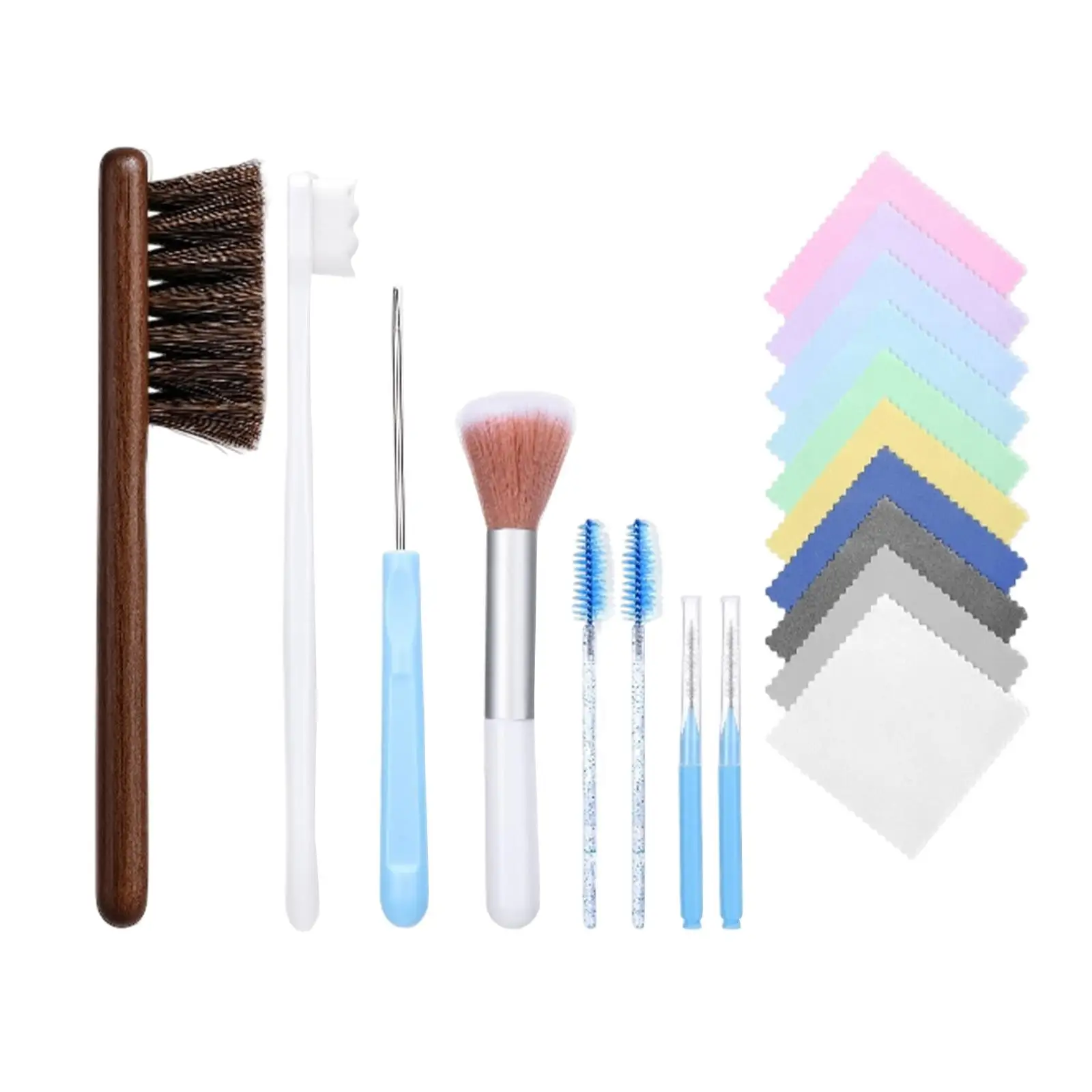 18 Pieces Jewelry Cleaning Kit Polish Cloth for Necklaces Sterling Silver
18 Pieces Jewelry Cleaning Kit Polish Cloth for Necklaces Sterling Silver