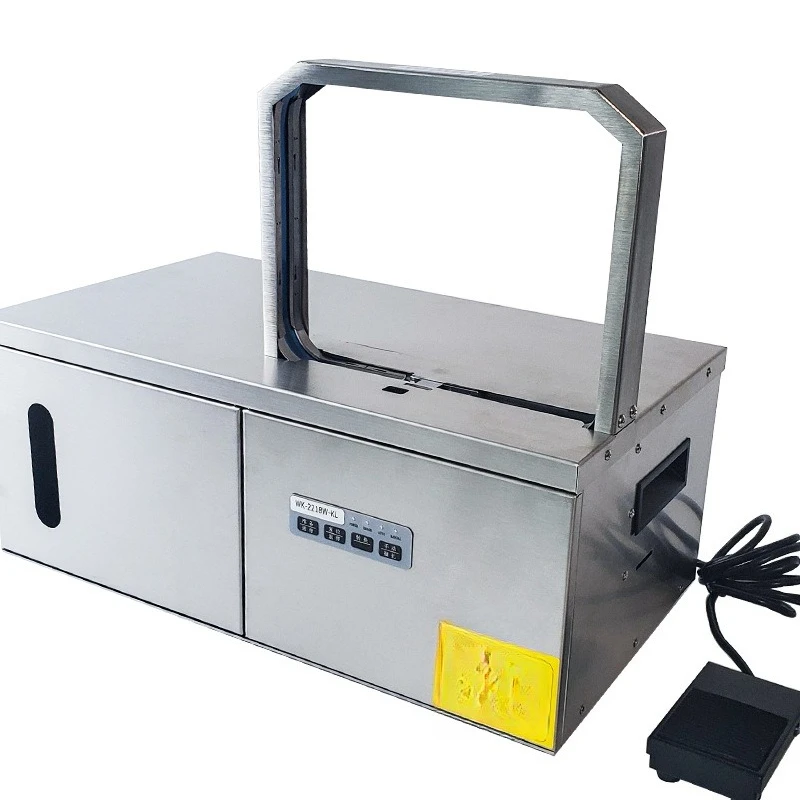 Intelligent induction belt strapping machine, small vegetable strapping machine, automatic strapping machine for chives and fo
Intelligent induction belt strapping machine, small vegetable strapping machine, automatic strapping machine for chives and fo