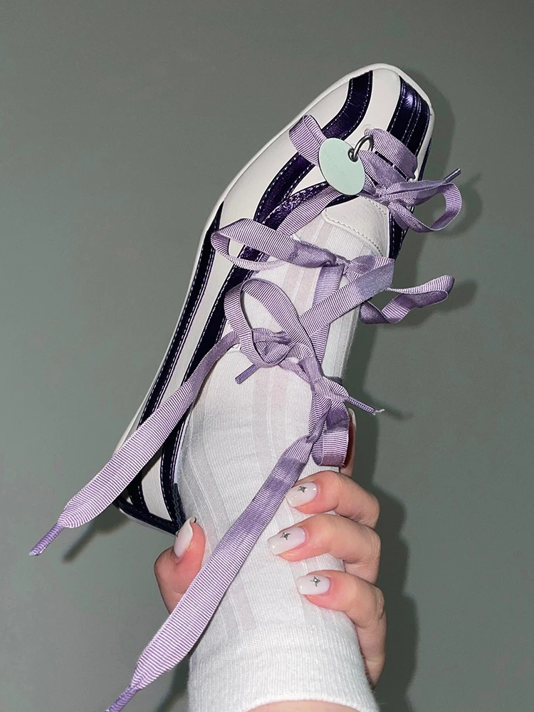 Lolita Style Ballet Flats Shoes Woman Square Toe Flat Bottom Ballet Shoe For Girls 2024 Tie Bow Lace Up Mary Jane Single Shoes
Lolita Style Ballet Flats Shoes Woman Square Toe Flat Bottom Ballet Shoe For Girls 2024 Tie Bow Lace Up Mary Jane Single Shoes