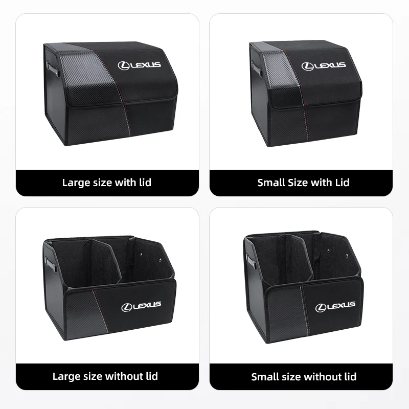 Emblems Carbon Fiber Suede Car Trunk Storage Box For Lexus RX330 IS250 Ct200h ES300h RX350 IS300h UX Foldable Organizer Bin Car
Emblems Carbon Fiber Suede Car Trunk Storage Box For Lexus RX330 IS250 Ct200h ES300h RX350 IS300h UX Foldable Organizer Bin Car