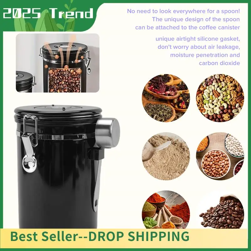 AA14 New Coffee Jars Airtight 1.8L Coffee Bean Container Storage Jars With Mini Jar,Date Tracker,CO2 Valve For Coffee Bean,Sugar
AA14 New Coffee Jars Airtight 1.8L Coffee Bean Container Storage Jars With Mini Jar,Date Tracker,CO2 Valve For Coffee Bean,Sugar