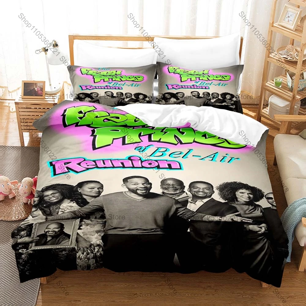 Printed The Fresh Prince of Bel-Air Bedding Kit 3PCS Duvet Cover & 2 Pillow Covers Breathable Soft Bed Linens Room Decoration
Printed The Fresh Prince of Bel-Air Bedding Kit 3PCS Duvet Cover & 2 Pillow Covers Breathable Soft Bed Linens Room Decoration
