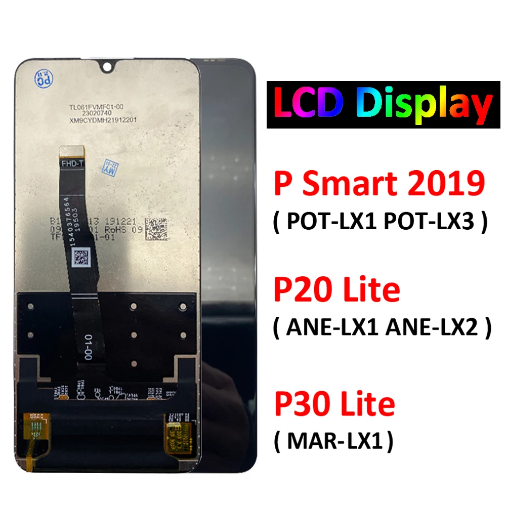 New LCD Display For Huawei P20 P30 Lite / P Smart 2019 POT-LX1 POT-LX3 Lcd Touch Screen Replacement LCD Display Assembly
New LCD Display For Huawei P20 P30 Lite / P Smart 2019 POT-LX1 POT-LX3 Lcd Touch Screen Replacement LCD Display Assembly
