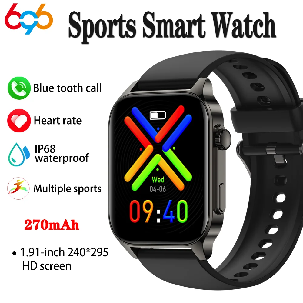 Спортивные Смарт-часы для фитнеса, мужские и женские Смарт-часы с HD экраном 1,91 дюйма, Bluetooth, пульсометром, оксиметром, водонепроницаемые, с музыкой
Спортивные Смарт-часы для фитнеса, мужские и женские Смарт-часы с HD экраном 1,91 дюйма, Bluetooth, пульсометром, оксиметром, водонепроницаемые, с музыкой