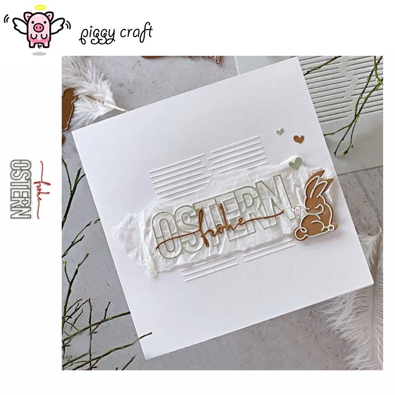 Piggy Craft metal cutting dies cut die mold Ostern Easter letter Scrapbook paper craft knife mould blade punch stencils dies
Piggy Craft metal cutting dies cut die mold Ostern Easter letter Scrapbook paper craft knife mould blade punch stencils dies
