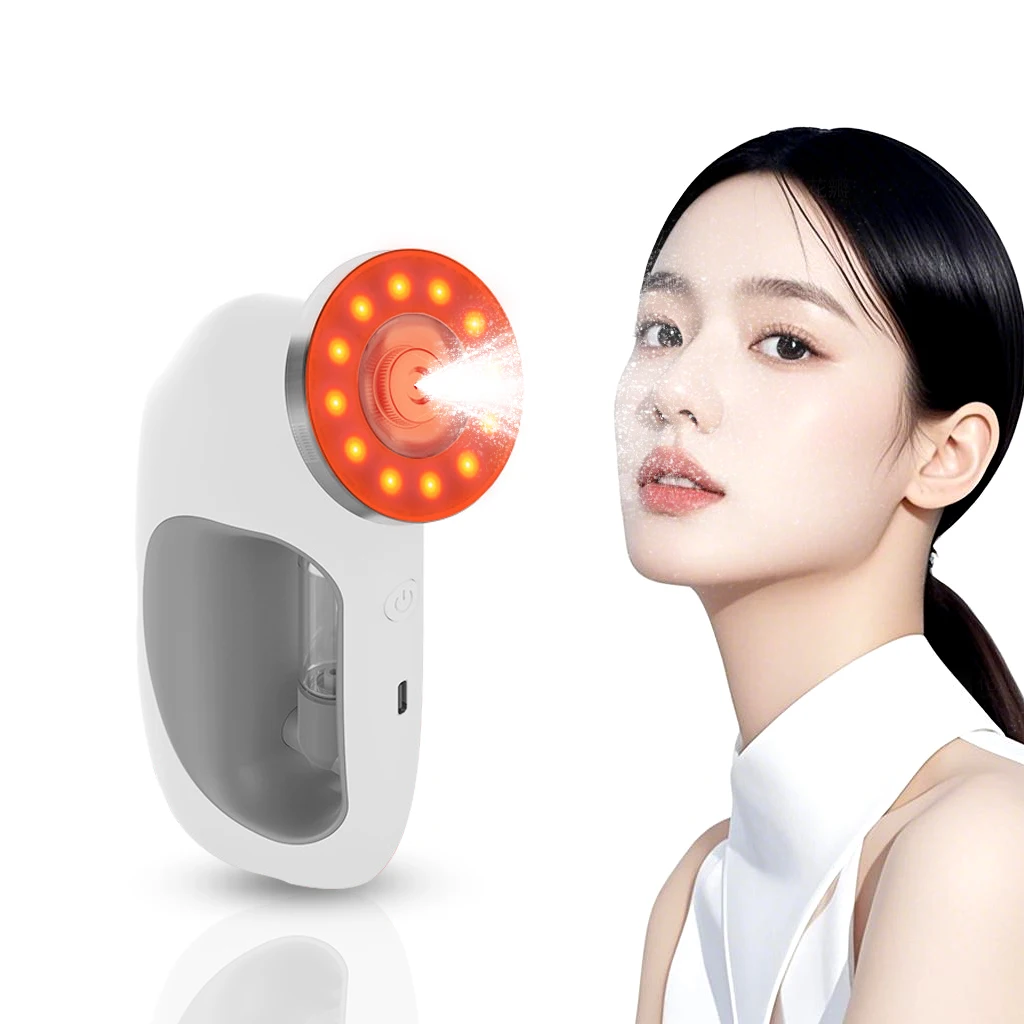 Oxygen Jet Facial Mister, Portable Nano Sprayer with Red LED Light, Skin Rejuvenation Hydrating Machine, Home Use
Oxygen Jet Facial Mister, Portable Nano Sprayer with Red LED Light, Skin Rejuvenation Hydrating Machine, Home Use
