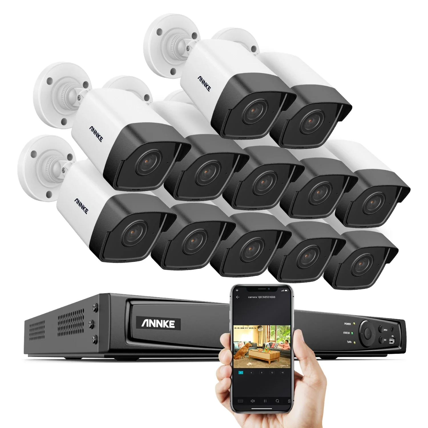 ANNKE 4K 16-канальная система видеонаблюдения POE NVR 12 шт. 5-мегапиксельная система камер видеонаблюдения с жестким диском 6 ТБ
ANNKE 4K 16-канальная система видеонаблюдения POE NVR 12 шт. 5-мегапиксельная система камер видеонаблюдения с жестким диском 6 ТБ