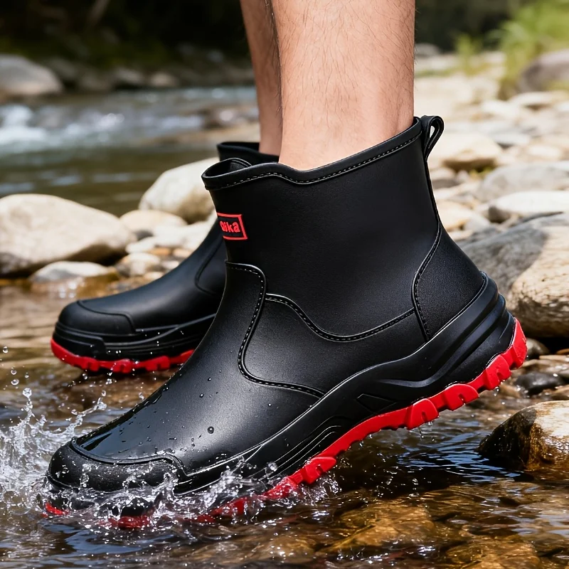 Men'S Outdoor Waterproof Shoes Couple'S Fashion Rain Boots Gardening Boots Portable Anti-Slip All Seasons Durable Sole
Men'S Outdoor Waterproof Shoes Couple'S Fashion Rain Boots Gardening Boots Portable Anti-Slip All Seasons Durable Sole