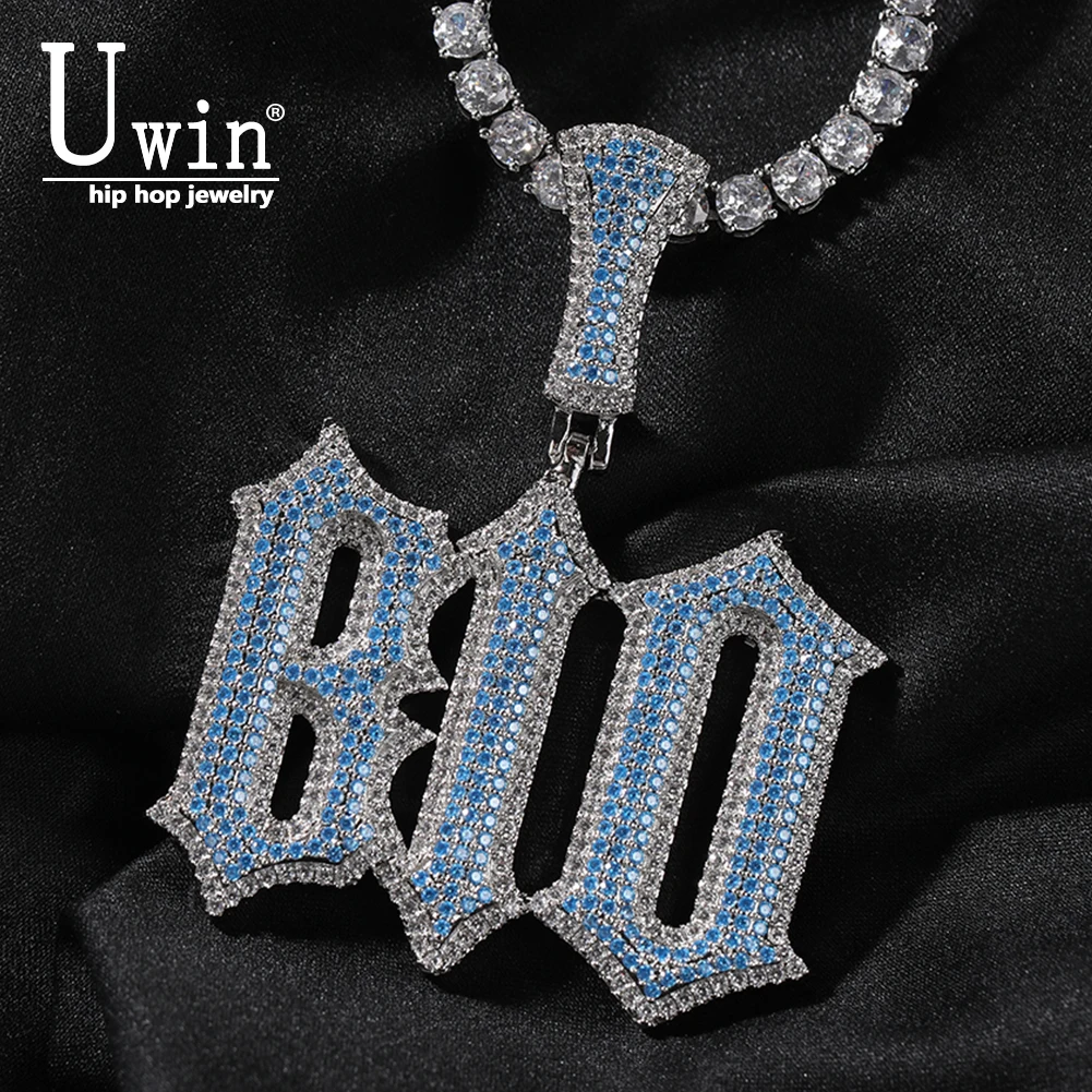Uwin Spike Name Necklace Custom Letter Chains Iced Out Sky Blue Cubic Zirconia Paved Setting Men's chain Personalized Gift
Uwin Spike Name Necklace Custom Letter Chains Iced Out Sky Blue Cubic Zirconia Paved Setting Men's chain Personalized Gift