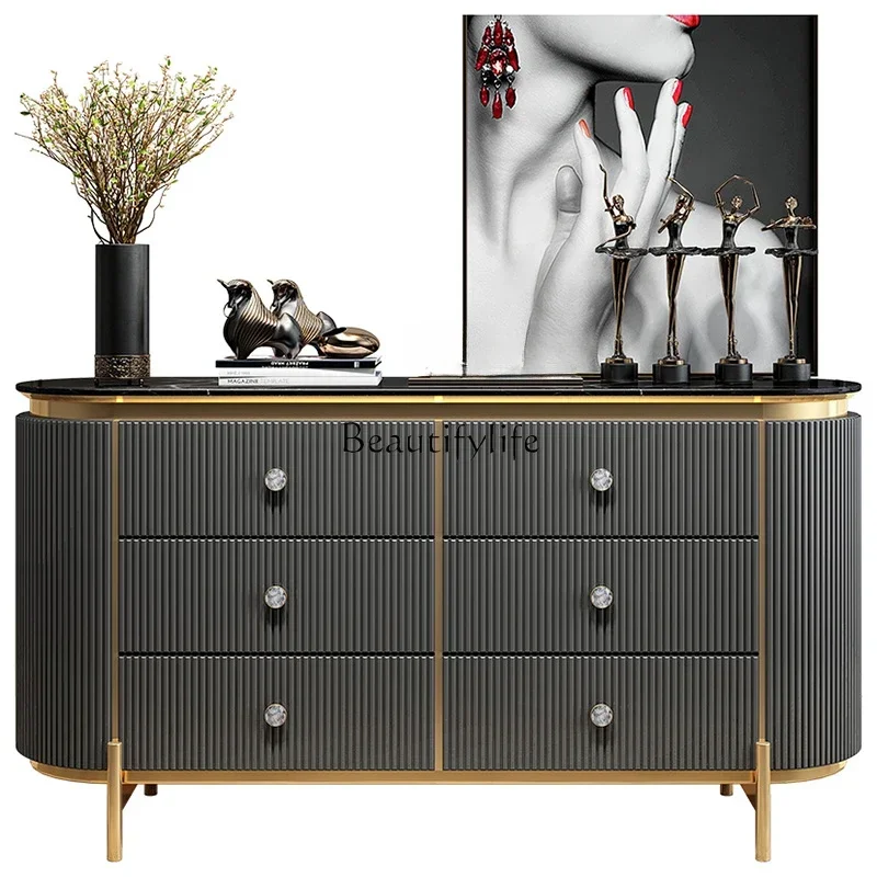 FG44Modern simple light luxury door cabinet marble stainless steel bedroom six chest cabinet
FG44Modern simple light luxury door cabinet marble stainless steel bedroom six chest cabinet