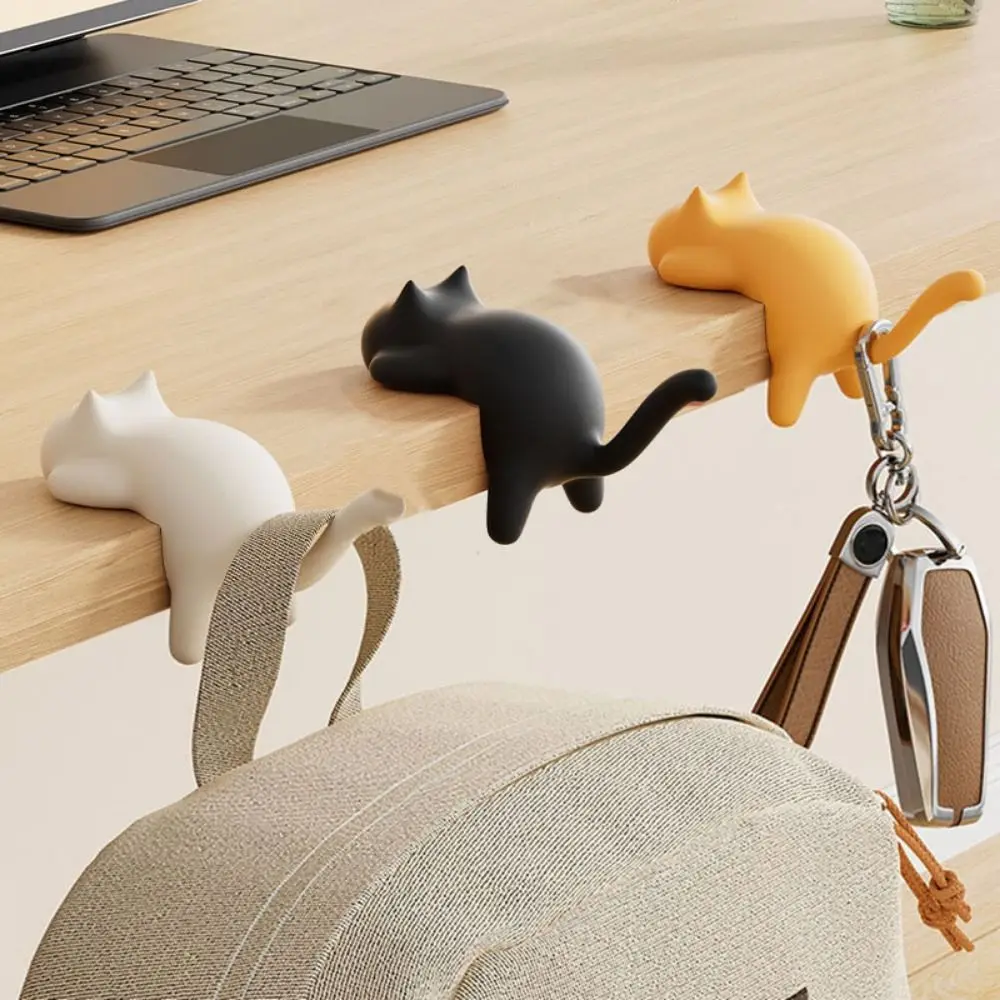 4Pcs Multifunctional Plastic Cat Table Hook Cute Decorative Cat Bag Hook Space Saving Travel Bag Holder School 
4Pcs Multifunctional Plastic Cat Table Hook Cute Decorative Cat Bag Hook Space Saving Travel Bag Holder School