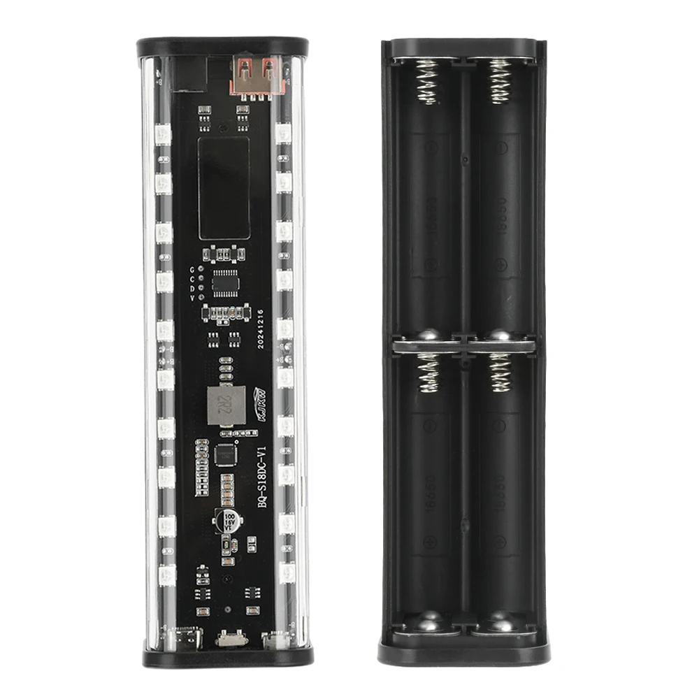 Transparent Model 8pcs 18650 Battery Pack Charging Power Case DC Adjustable Voltage Solder-free Mobile Power Sleeves
Transparent Model 8pcs 18650 Battery Pack Charging Power Case DC Adjustable Voltage Solder-free Mobile Power Sleeves