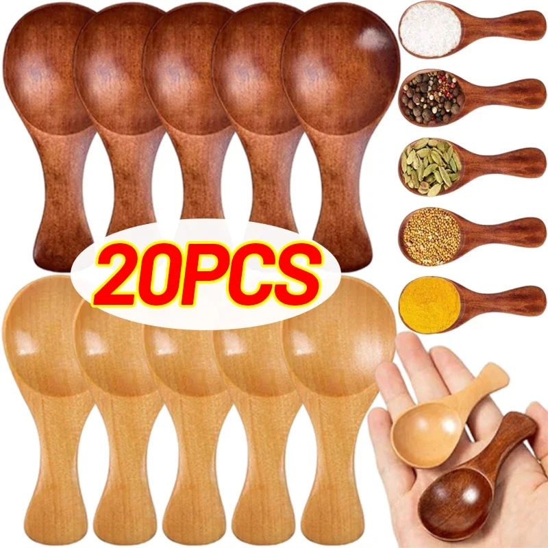 20/1Pcs Short Handle Wooden Scoop Mini Kids Spoons Small Kitchen Spice Condiment Spoon Sugar Tea Coffee Scoop Kitchen Gadgets
20/1Pcs Short Handle Wooden Scoop Mini Kids Spoons Small Kitchen Spice Condiment Spoon Sugar Tea Coffee Scoop Kitchen Gadgets