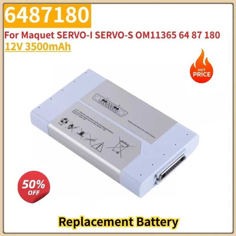 6487180 High Quality Battery 12V 3500mAh For Maquet SERVO-I SERVO-S OM11365 64 87 180 Brand New Replacement Battery
6487180 High Quality Battery 12V 3500mAh For Maquet SERVO-I SERVO-S OM11365 64 87 180 Brand New Replacement Battery