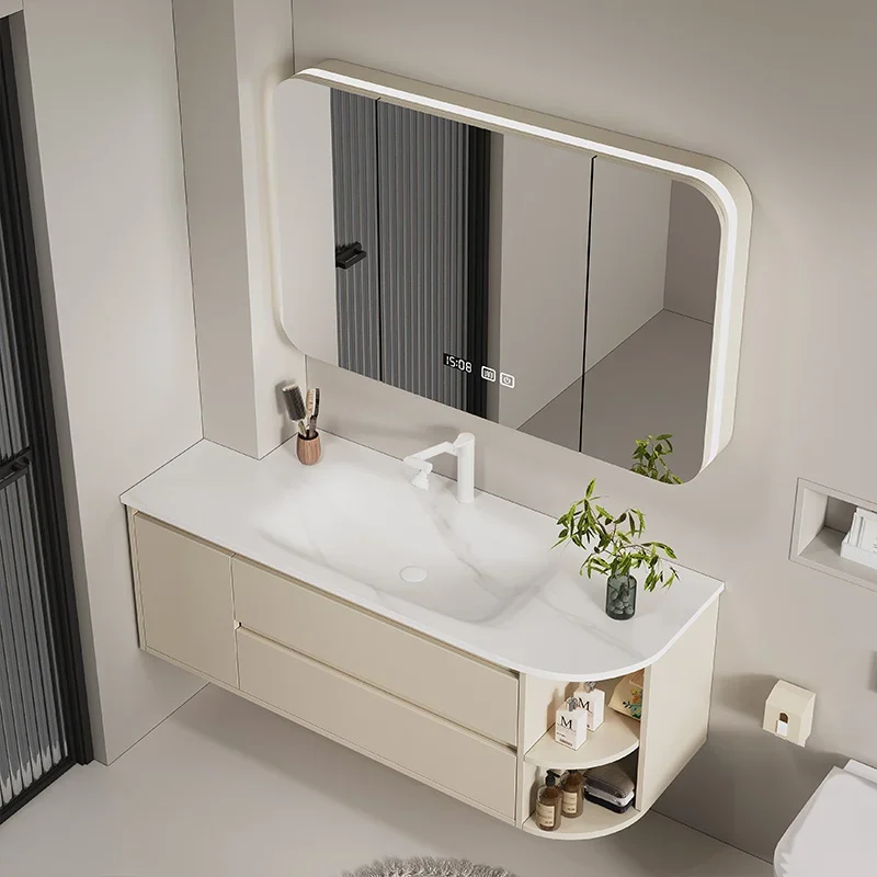 Oblique Cut Angle Bathroom Cabinetscustom Rock Integrated Solid Wood Bathroom Cabinet Basin Hand Badkamerkast Furniture
Oblique Cut Angle Bathroom Cabinetscustom Rock Integrated Solid Wood Bathroom Cabinet Basin Hand Badkamerkast Furniture