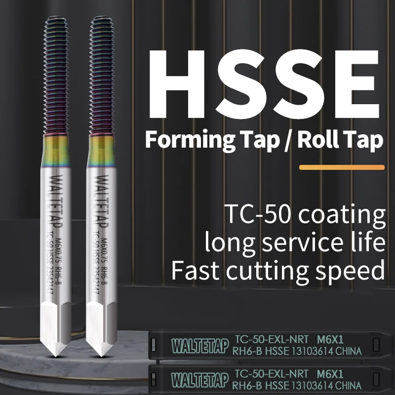 HSSE-M42 Roll Forming Tap M1 M1.2 M1.4 M1.6 M1.7 M1.8 M2 M2.2 M2.5 M2.6 M3 M3.5 M4 M5 M6 M7 Machine Screw Fine Thread Taps
HSSE-M42 Roll Forming Tap M1 M1.2 M1.4 M1.6 M1.7 M1.8 M2 M2.2 M2.5 M2.6 M3 M3.5 M4 M5 M6 M7 Machine Screw Fine Thread Taps