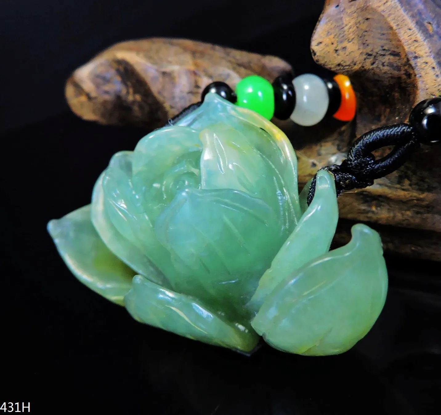 Jade Jewelry Natural Jade Pendant Necklace Hand-Carved lotus flower Jadeite Necklace Pendant Gift No Treatment 431H
Jade Jewelry Natural Jade Pendant Necklace Hand-Carved lotus flower Jadeite Necklace Pendant Gift No Treatment 431H