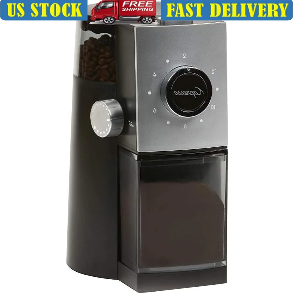 Automatic Coffee Burr Grinder 10oz Bean 5oz Ground Coffee Capacity Cup Selector 2-12 Cups Professional Quality Black
Automatic Coffee Burr Grinder 10oz Bean 5oz Ground Coffee Capacity Cup Selector 2-12 Cups Professional Quality Black