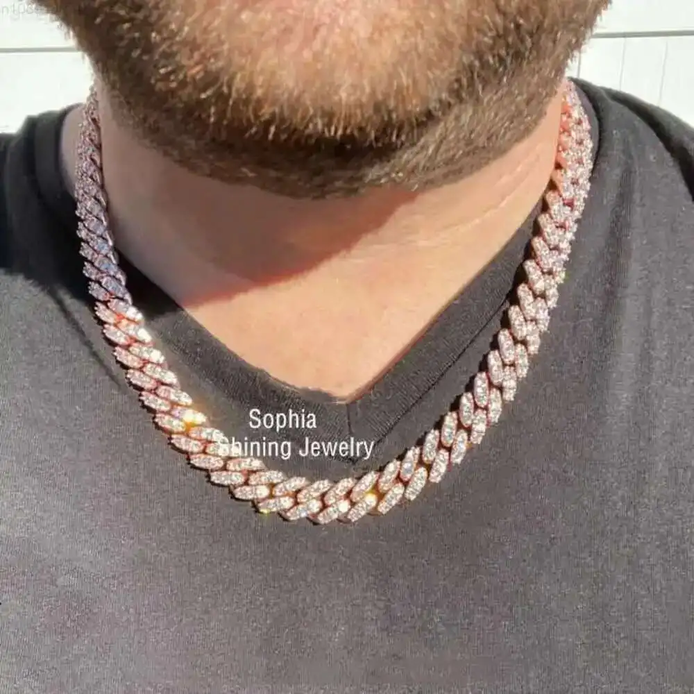 Mens Real Si Diamond 8mm Miami Cuban Link Chain 10k Rose Gold Solid Iced Necklace Heavy Cuban Chains
Mens Real Si Diamond 8mm Miami Cuban Link Chain 10k Rose Gold Solid Iced Necklace Heavy Cuban Chains