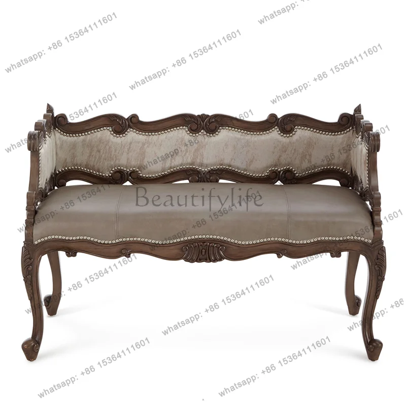 French solid wood soft bag sofa American cafe, leisure sofa
French solid wood soft bag sofa American cafe, leisure sofa