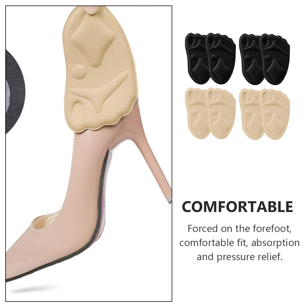 4 Pairs Breathable Forefoot Insoles Sweat-Absorbent Non-Skid High Heels Foot Elastic Half Insoles Comfortable Cushions Anti-Pain 
4 Pairs Breathable Forefoot Insoles Sweat-Absorbent Non-Skid High Heels Foot Elastic Half Insoles Comfortable Cushions Anti-Pain