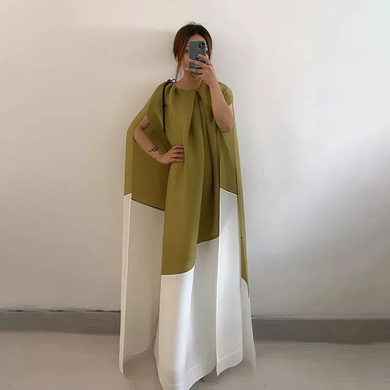 2022 Summer Women's Original Pleated Long Korean Dress Fashion Loose Luxury Brand White Belt Aesthetic Mid Length Elegant Dress
2022 Summer Women's Original Pleated Long Korean Dress Fashion Loose Luxury Brand White Belt Aesthetic Mid Length Elegant Dress