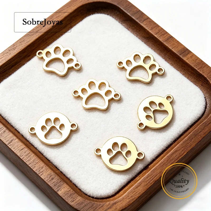 Dog Claw Charm for DIY Jewelry Bracelet Necklace Pendants Connector Findings 14K Gold Filled
Dog Claw Charm for DIY Jewelry Bracelet Necklace Pendants Connector Findings 14K Gold Filled