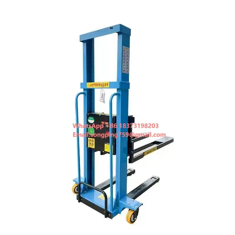 Малый гидравлический электрический вилочный погрузчик грузоподъемностью 500 кг/1000 кг с ручным дистанционным управлением и портативной конструкцией для небольших помещений
Малый гидравлический электрический вилочный погрузчик грузоподъемностью 500 кг/1000 кг с ручным дистанционным управлением и портативной конструкцией для небольших помещений